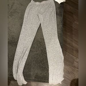 grey flow pants